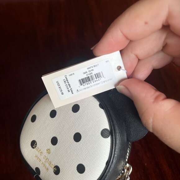 NEW Kate Spade X Disney Minnie Mouse Coin Purse With Bow & Polka Dots - Picture 3 of 6